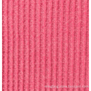 polyester rayon waffle jacquard knitting fabric